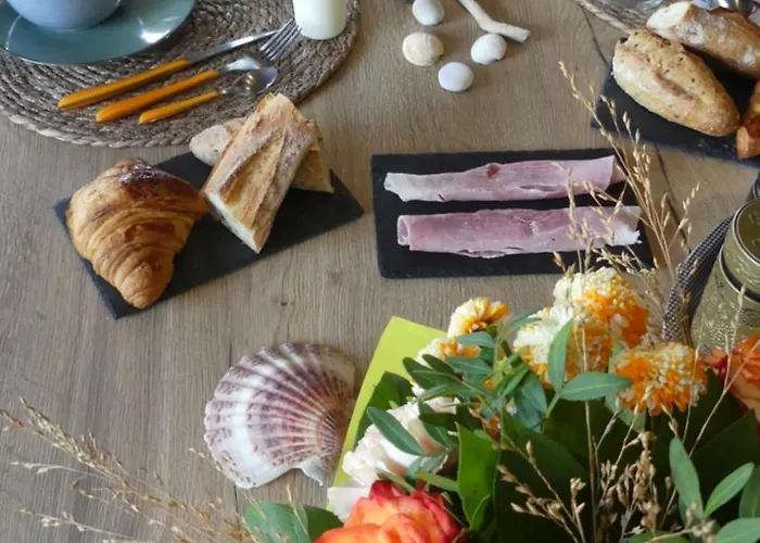 לינה וארוחת בוקר Reves De Baie - D'hotes Cosy Avec Table Bio Et Massages - Vue Panoramique Exceptionnelle Tirepied-sur-See